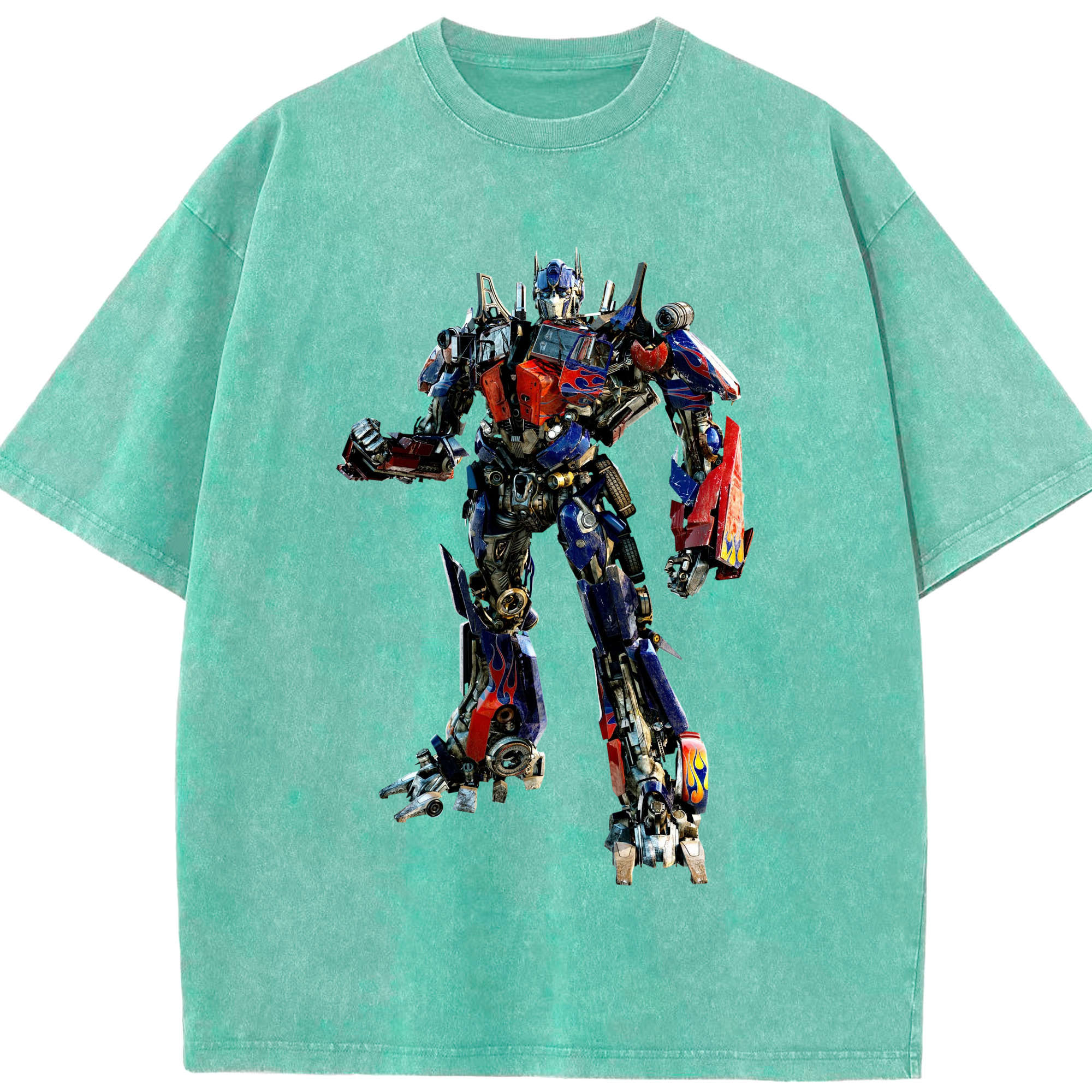 （画像用）  綿100% ヴィンテージ風 半袖Tシャツ（フロントプリント）